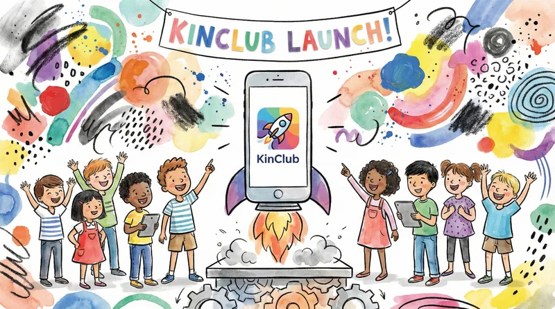 A family connecting through digital technology in a healthy way